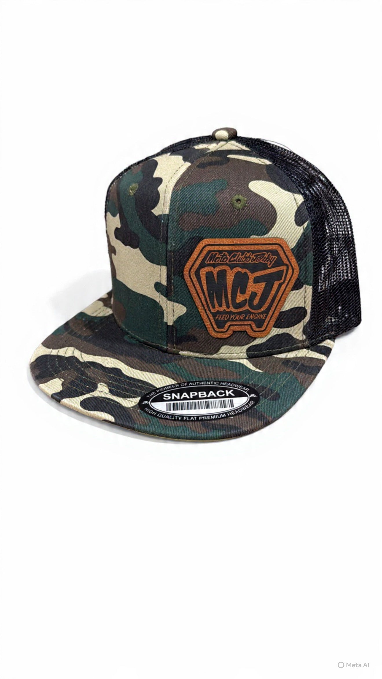 Camo badge hat