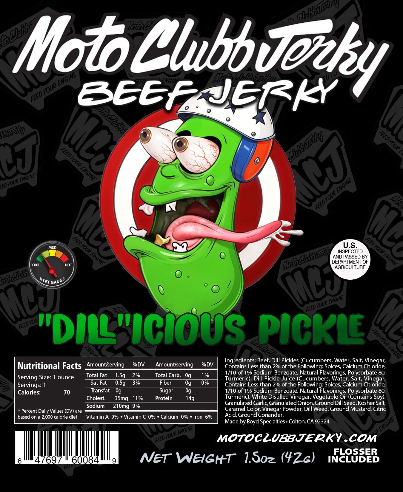 "DILL"icious Pickle (Dill Pickle) 1.5oz Bag